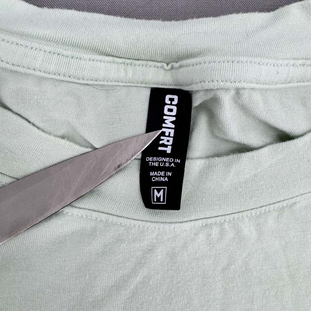 COMFRT Sage Green Short Sleeve T-Shirt Size M - Picture 3 of 6